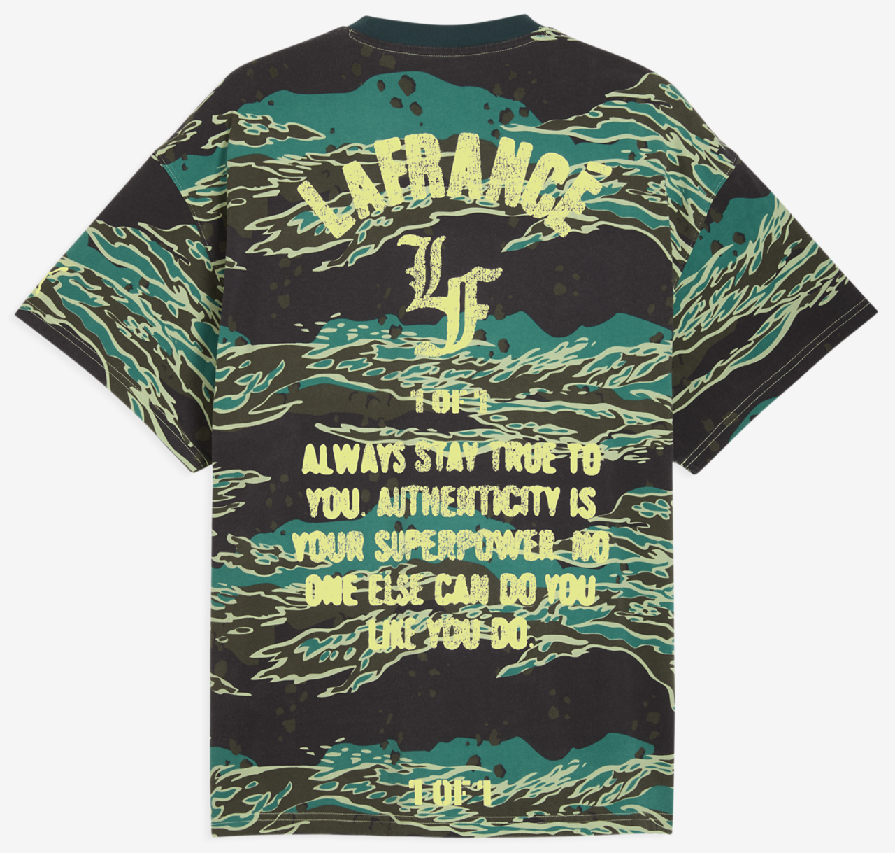 PUMA LaFrance Supply AOP T-Shirt Image 5 of 5. Tap to open photo gallery.