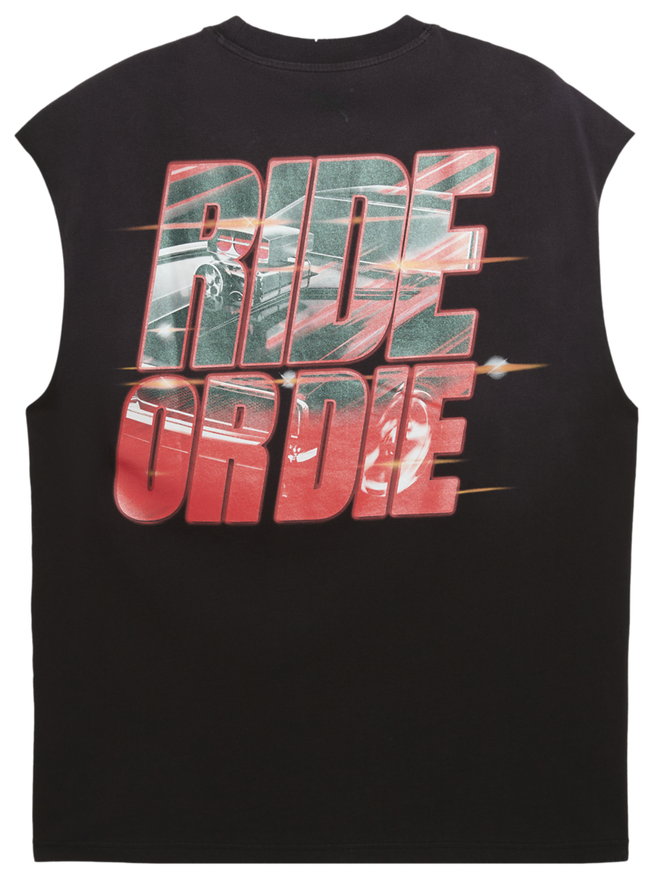 PUMA x Fast & Furious Cut-Off T-Shirt Image 5 of 5. Tap to open photo gallery.