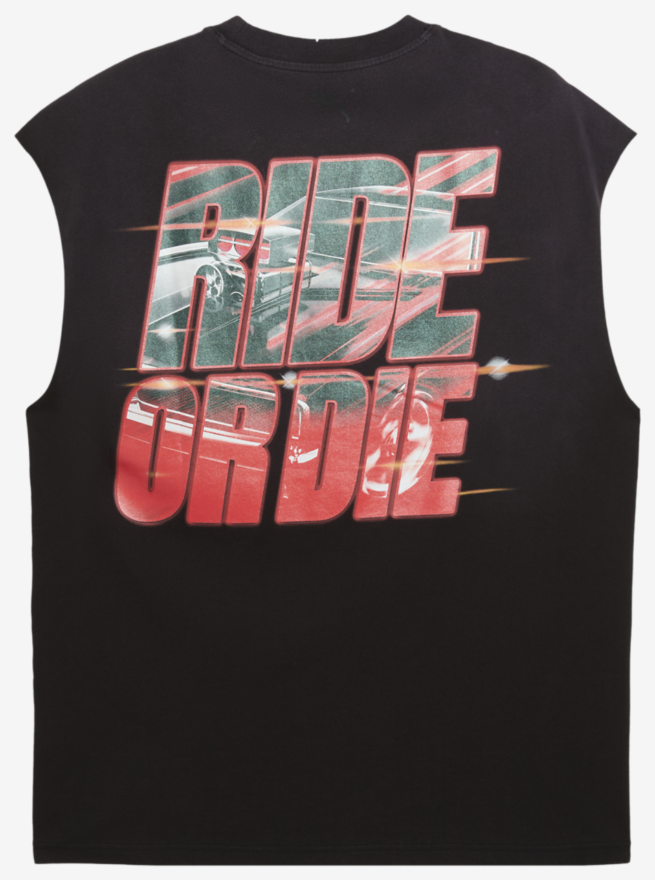 PUMA x Fast & Furious Cut-Off T-Shirt Image 5 of 5. Tap to open photo gallery.
