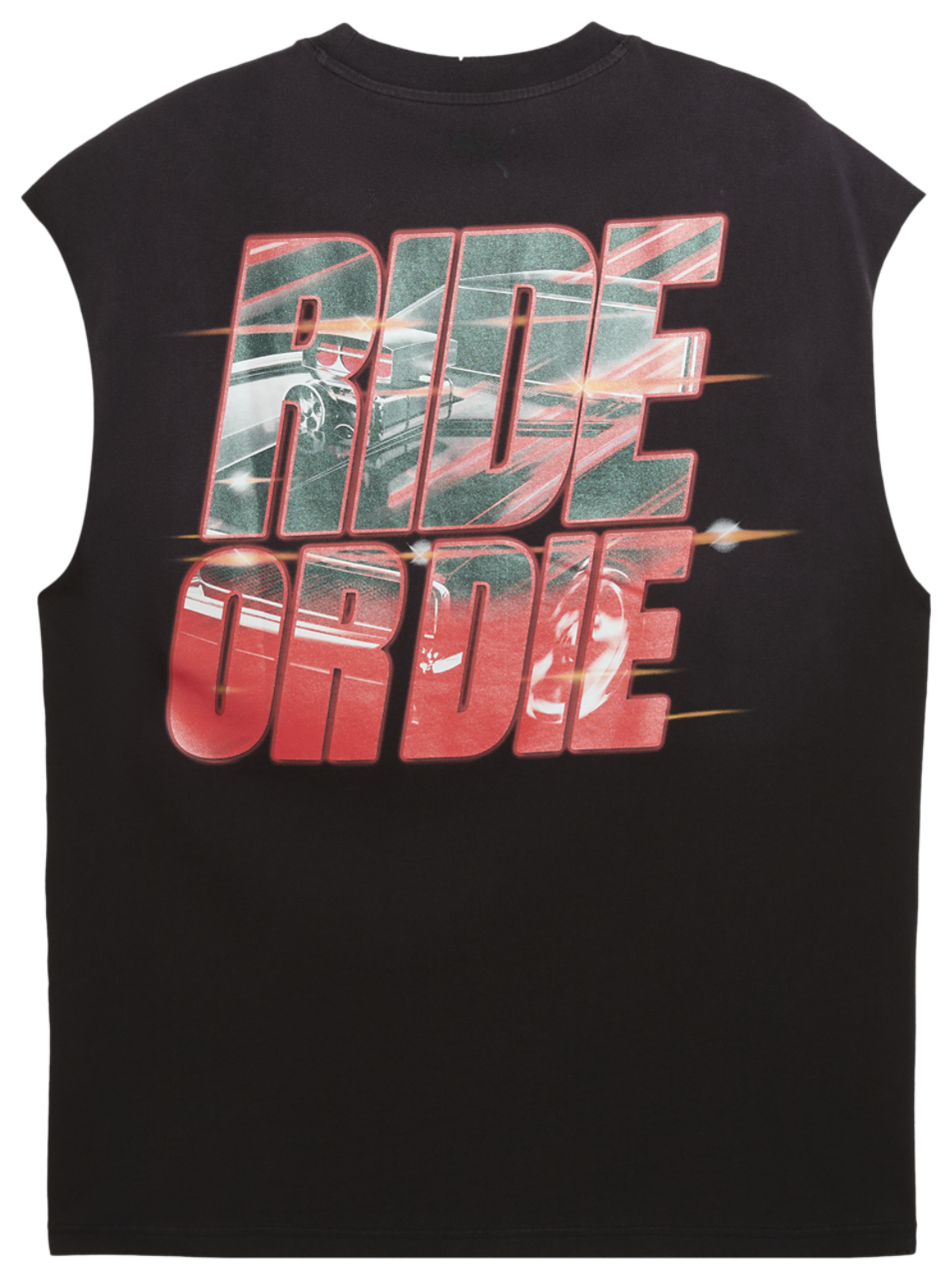 PUMA x Fast & Furious Cut-Off T-Shirt Image 5 of 5. Tap to open photo gallery.