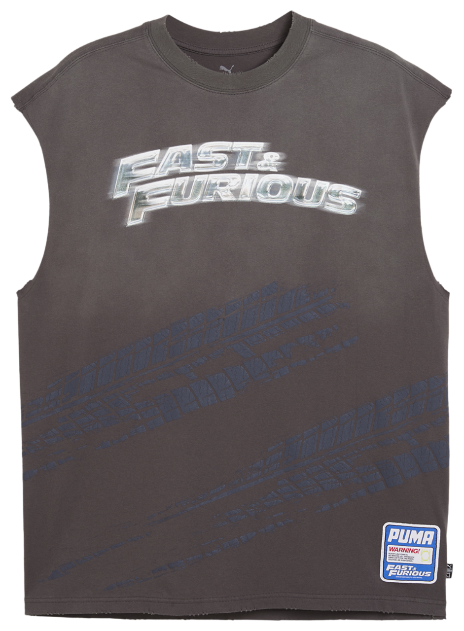 PUMA x Fast & Furious Cut-Off T-Shirt Image 4 of 5. Tap to open photo gallery.