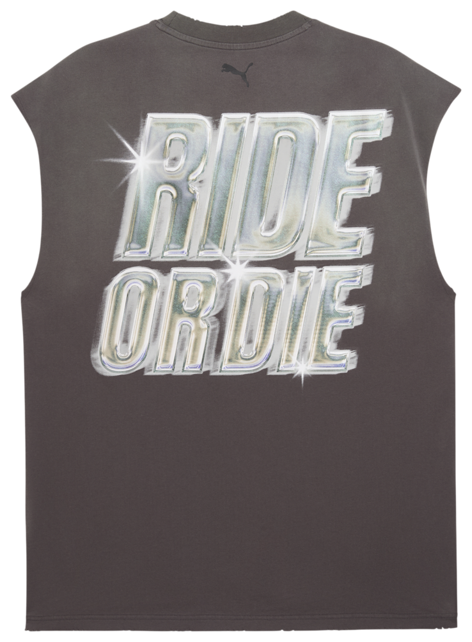 PUMA x Fast & Furious Cut-Off T-Shirt Image 5 of 5. Tap to open photo gallery.