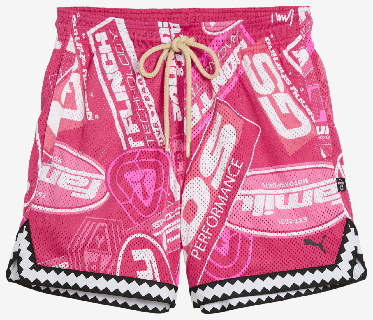 PUMA x Fast & Furious Reversible Mesh 6" Shorts Image 6 of 7. Tap to open photo gallery.