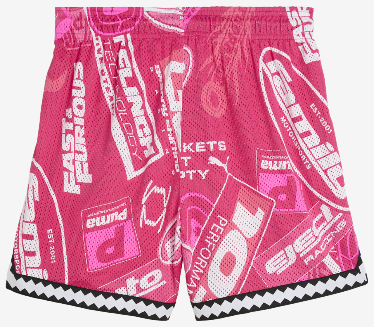 PUMA x Fast & Furious Reversible Mesh 6" Shorts Image 7 of 7. Tap to open photo gallery.