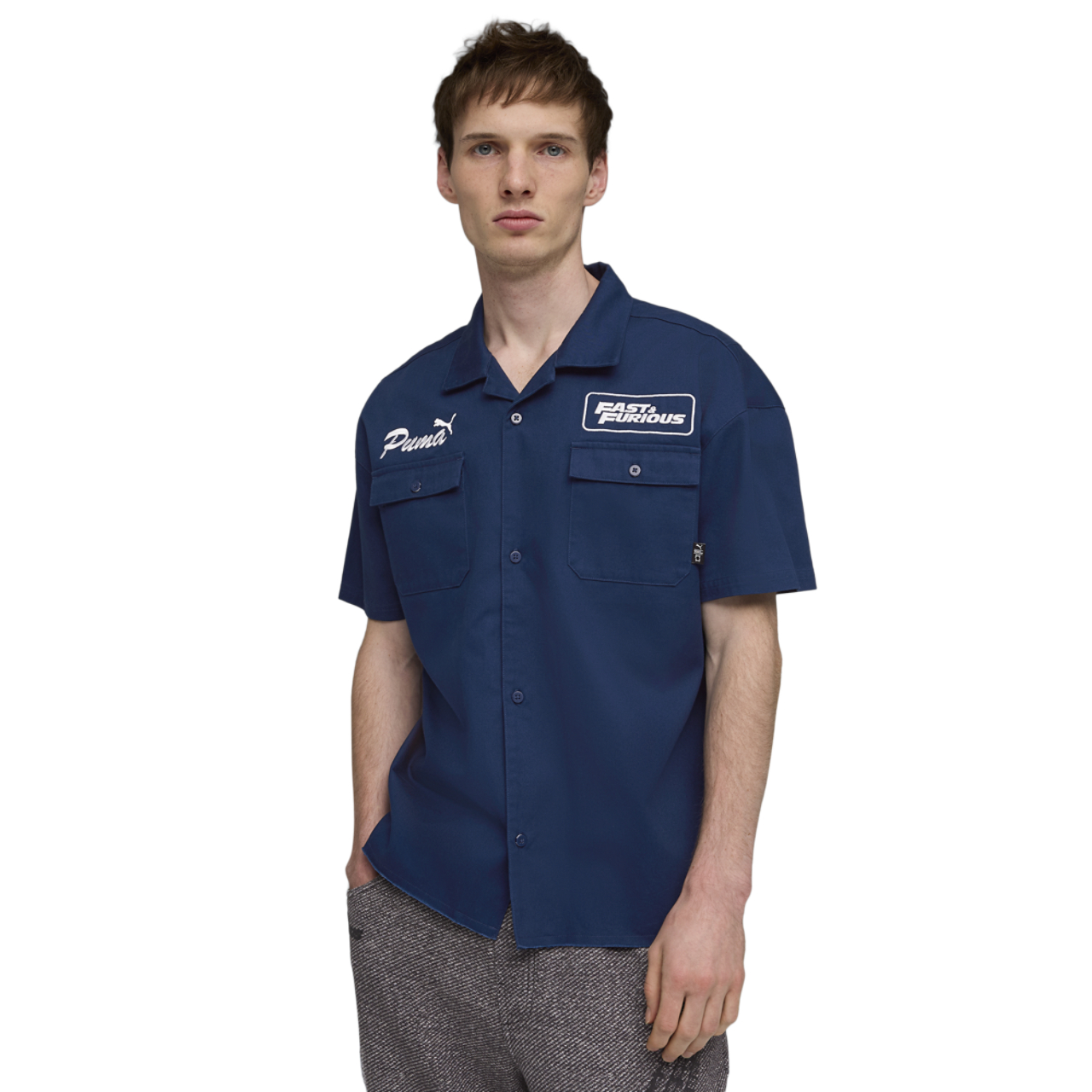 PUMA x Fast & Furious Mechanic Shirt Image 1 of 5. Tap to open photo gallery.
