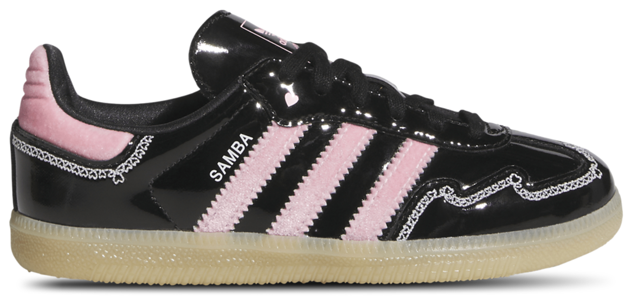 adidas gazelle silver green womens Samba OG Ruffled 3 Stripes Womens Lifestyle Shoes (Carbon/Off White/Core  Black) main image 1