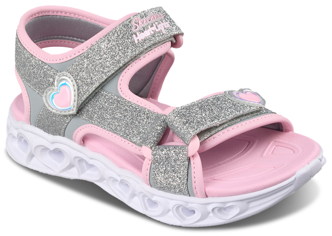 Skechers Lighted Double Strap Sandals Image 3 of 7. Tap to open photo gallery.