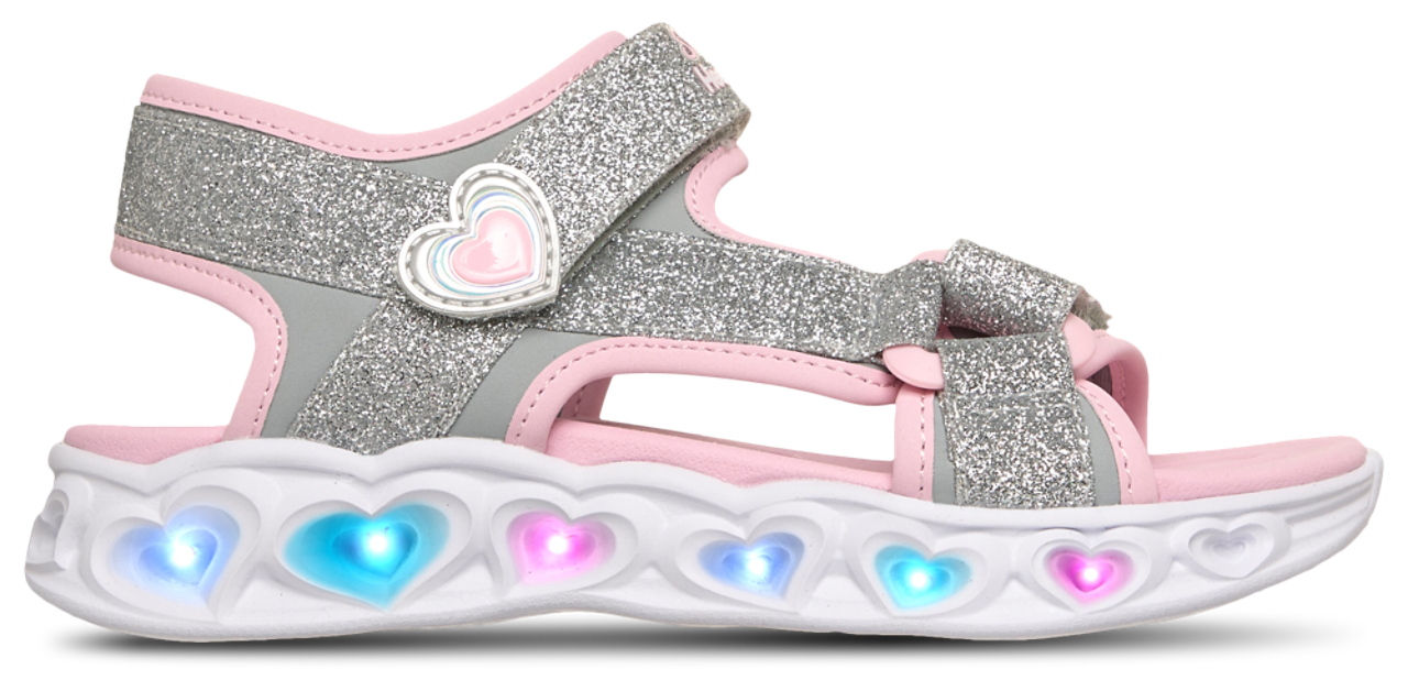 Skechers Lighted Double Strap Sandals Image 6 of 7. Tap to open photo gallery.