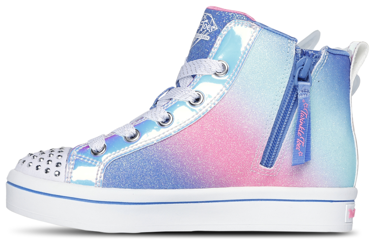 Skechers Twi-Lites 2.0 Iridescent Studded Wing High  Image 2 of 5. Tap to open photo gallery.