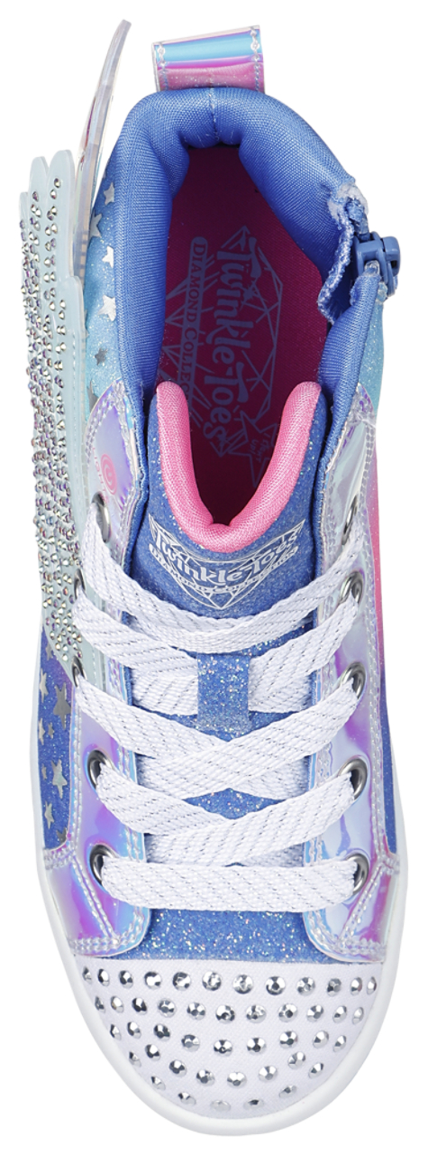 Skechers Twi-Lites 2.0 Iridescent Studded Wing High  Image 4 of 5. Tap to open photo gallery.