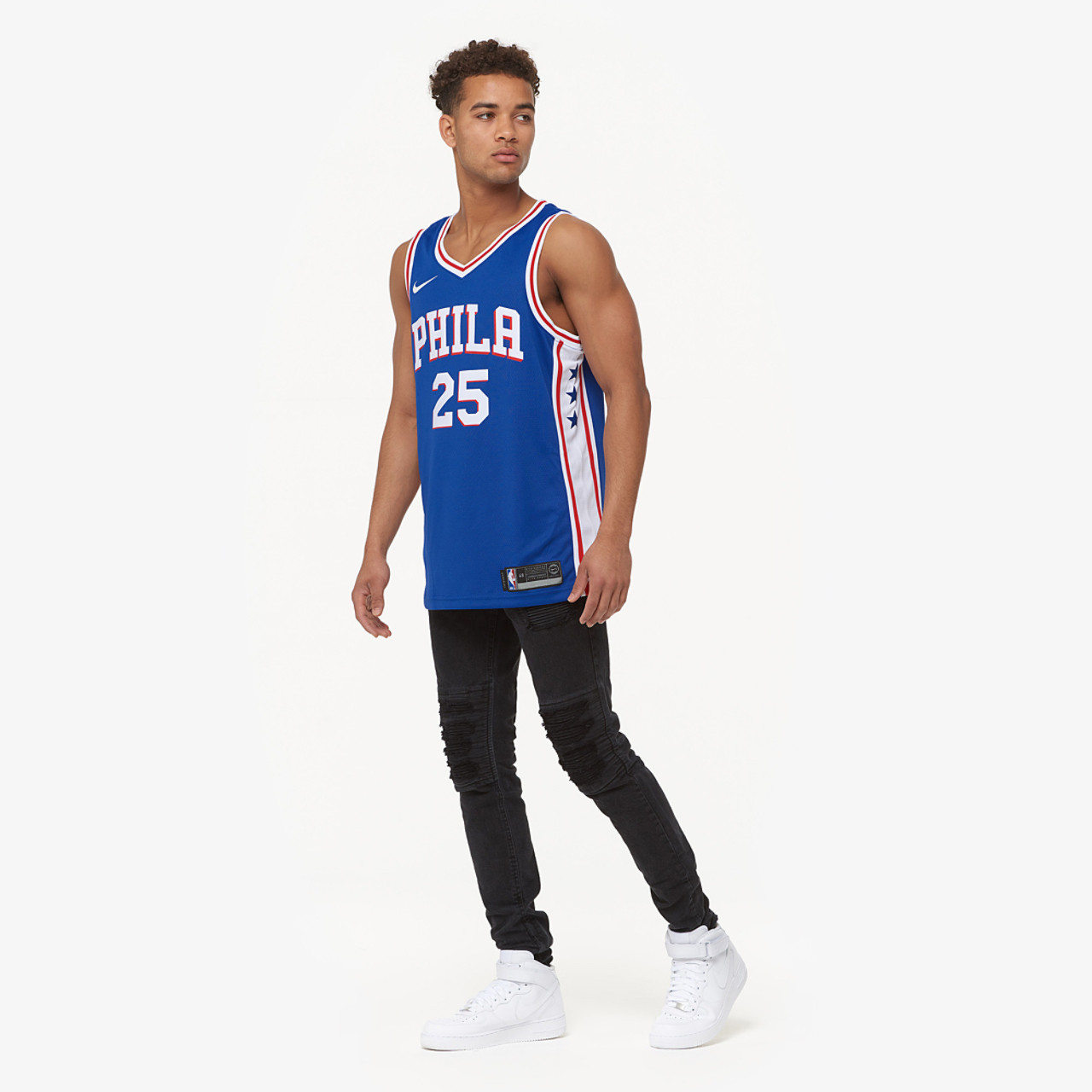 Nike 76ers Swingman Jersey Image 5 of 7. Tap to open photo gallery.