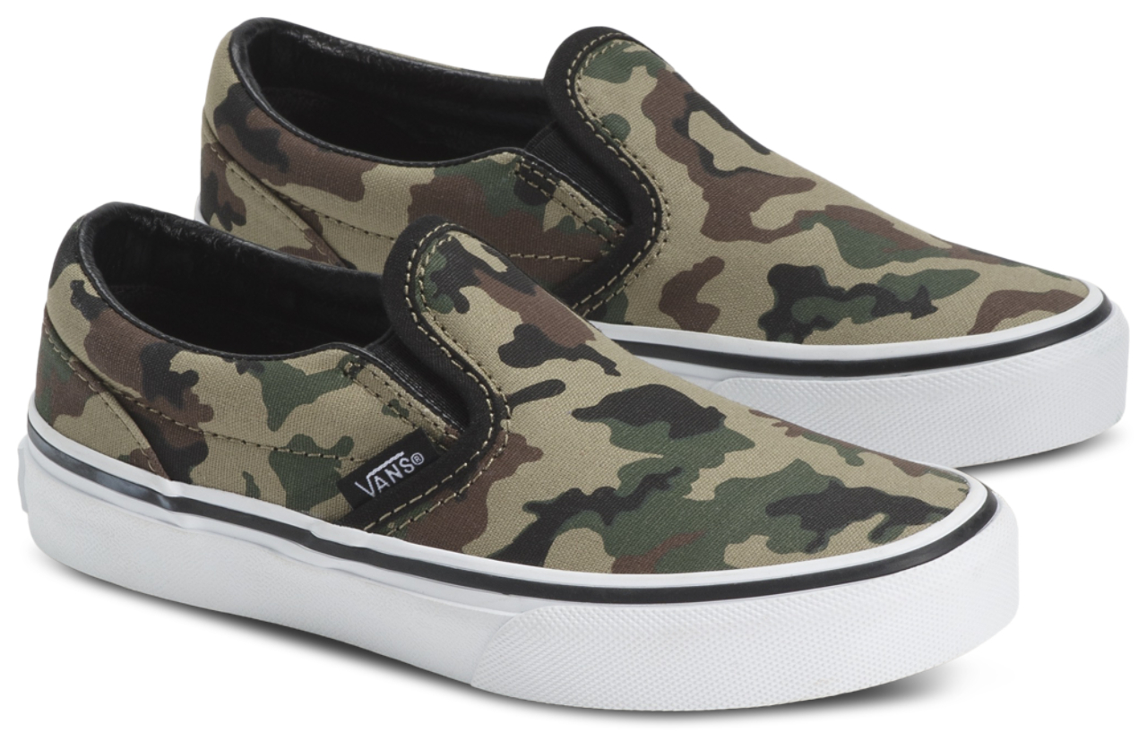Vans Slip On Camo  Image 2 of 5. Tap to open photo gallery.