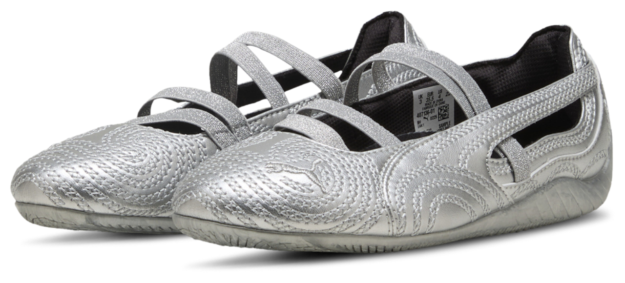 PUMA x Wicked Speedcat Ballet Silver Slipper JR  Image 6 of 7. Tap to open photo gallery.