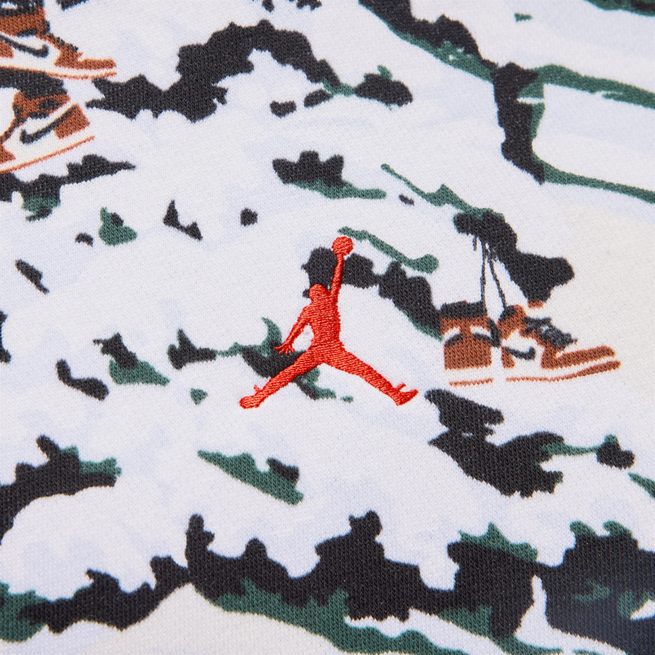 Jordan Brooklyn Holiday Pullover Hoodie AOP  Image 3 of 4. Tap to open photo gallery.