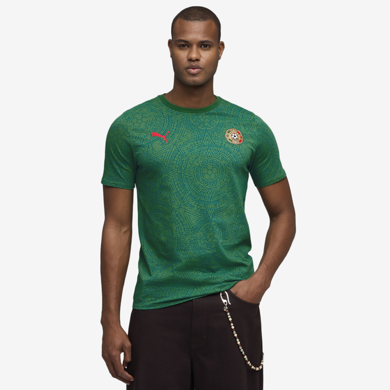 PUMA Fanpack Mexico Graphic Tee Image 1 of 5. Tap to open photo gallery.