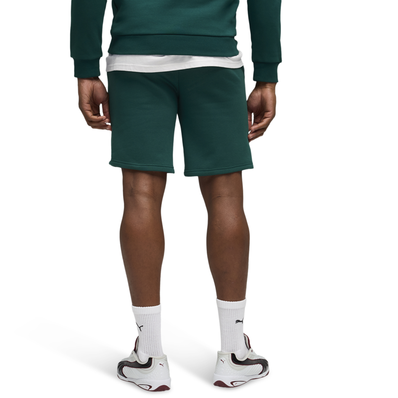 PUMA Fanpack Mexico Sweat Shorts Image 2 of 5. Tap to open photo gallery.