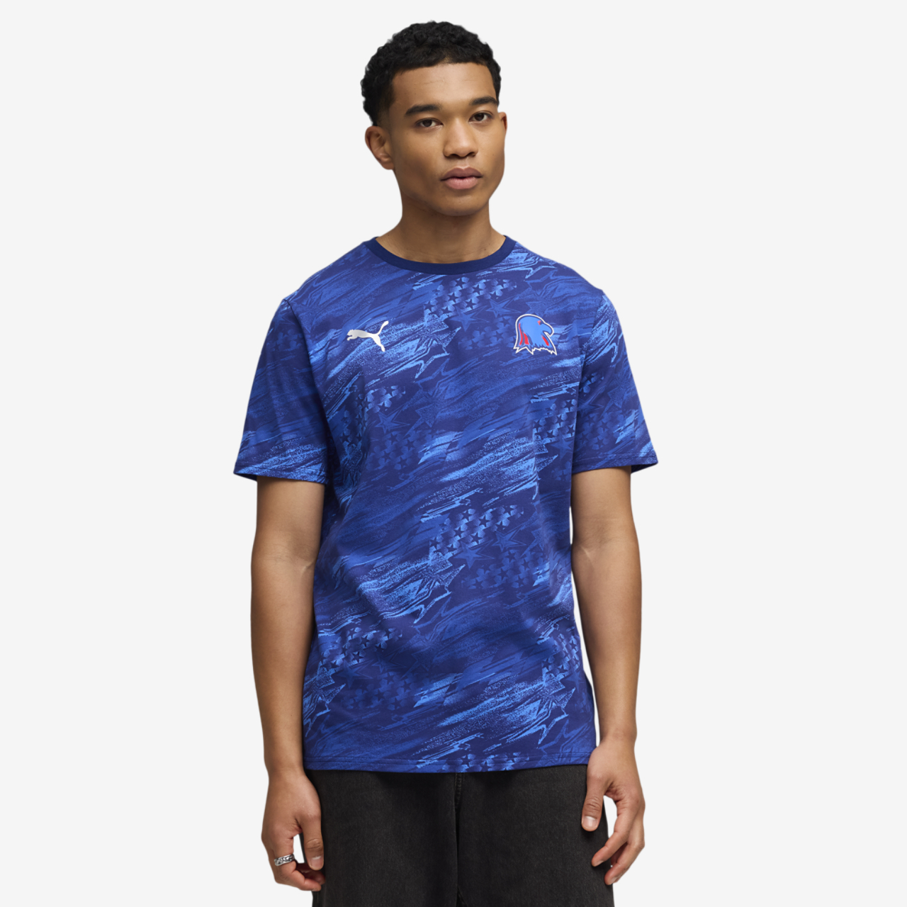 PUMA Usa Passion Aop Tee Image 1 of 5. Tap to open photo gallery.