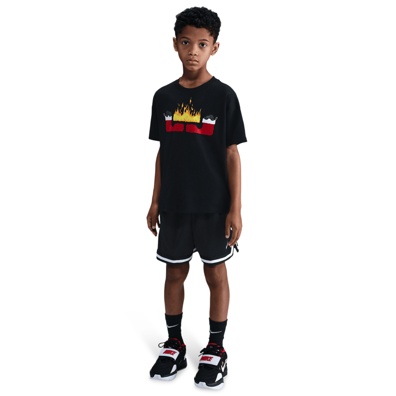 Nike LeBron Air Max 90 Graphic T-Shirt Image 4 of 5. Tap to open photo gallery.