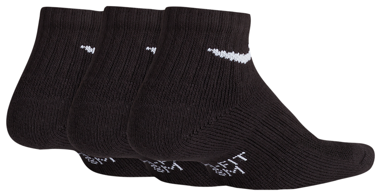 Nike 3 Pk Performance Cushioned Quarter Socks Image 2 of 2. Tap to open photo gallery.