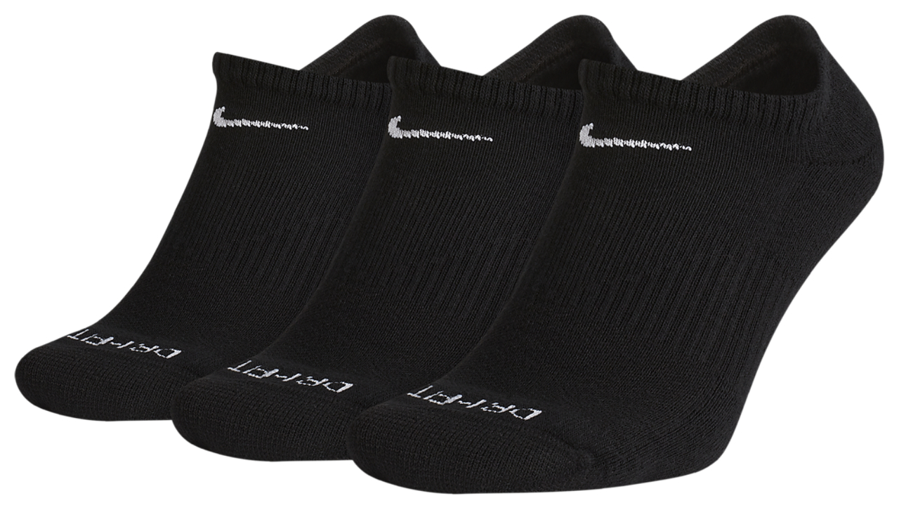Nike 3 Pack Dri-FIT Plus No Show Socks Image 2 of 3. Tap to open photo gallery.