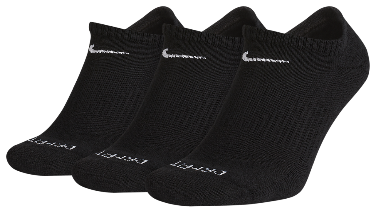 Nike 3 Pack Dri-FIT Plus No Show Socks Image 2 of 3. Tap to open photo gallery.