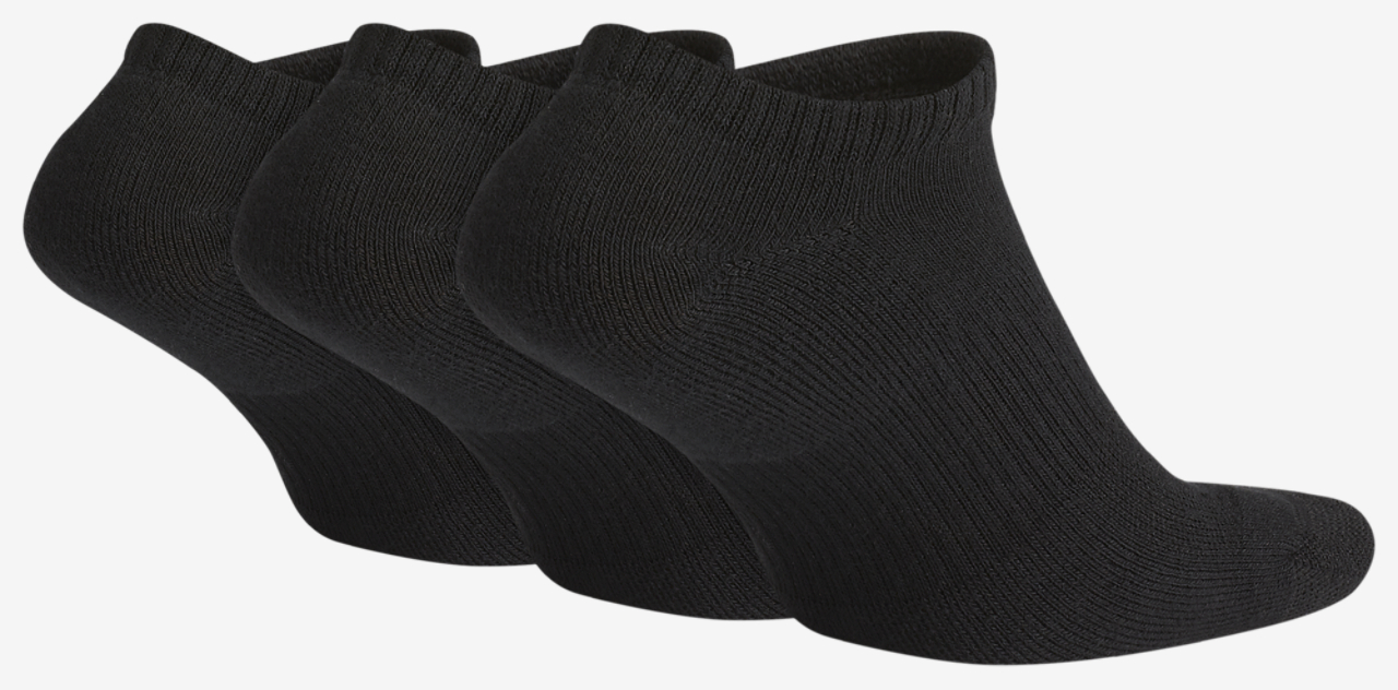Nike 3 Pack Dri-FIT Plus No Show Socks Image 3 of 3. Tap to open photo gallery.