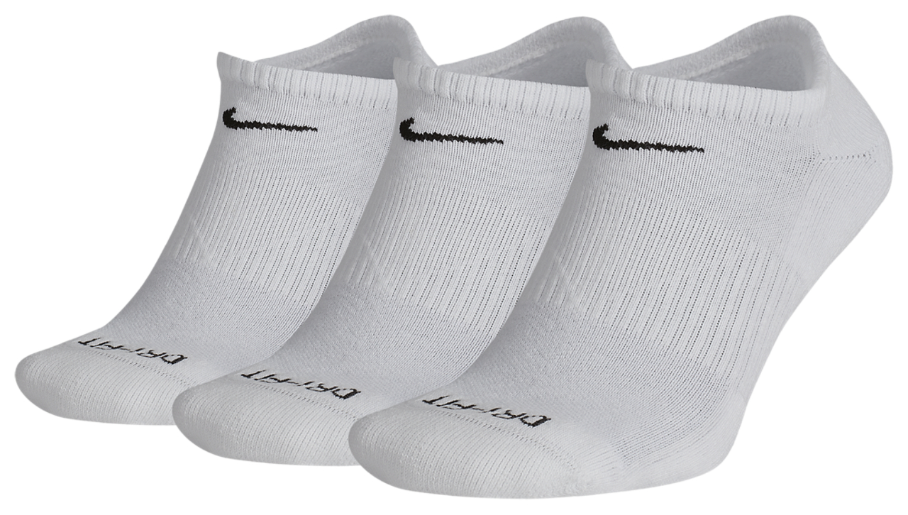 Nike 3 Pack Dri-FIT Plus No Show Socks Image 2 of 3. Tap to open photo gallery.