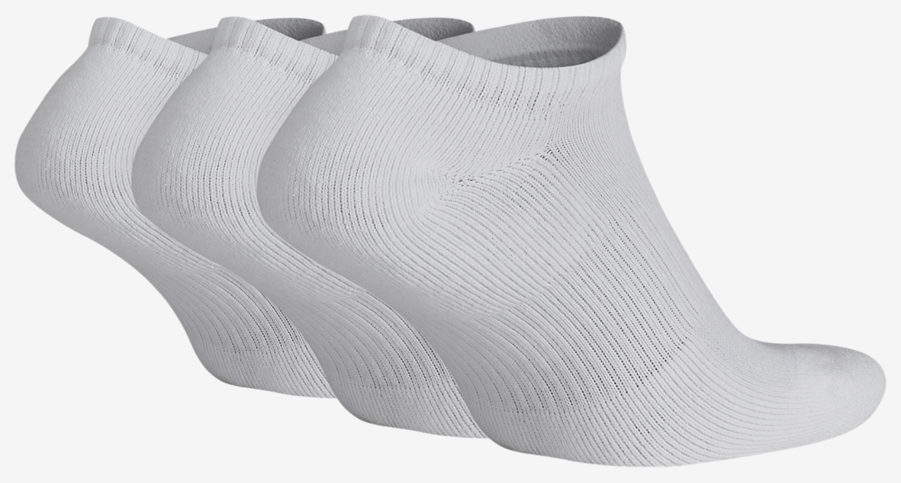 Nike 3 Pack Dri-FIT Plus No Show Socks Image 3 of 3. Tap to open photo gallery.