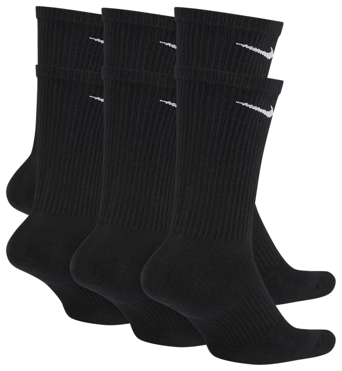Nike 6 Pack Dri-FIT Plus Crew Socks Image 3 of 3. Tap to open photo gallery.