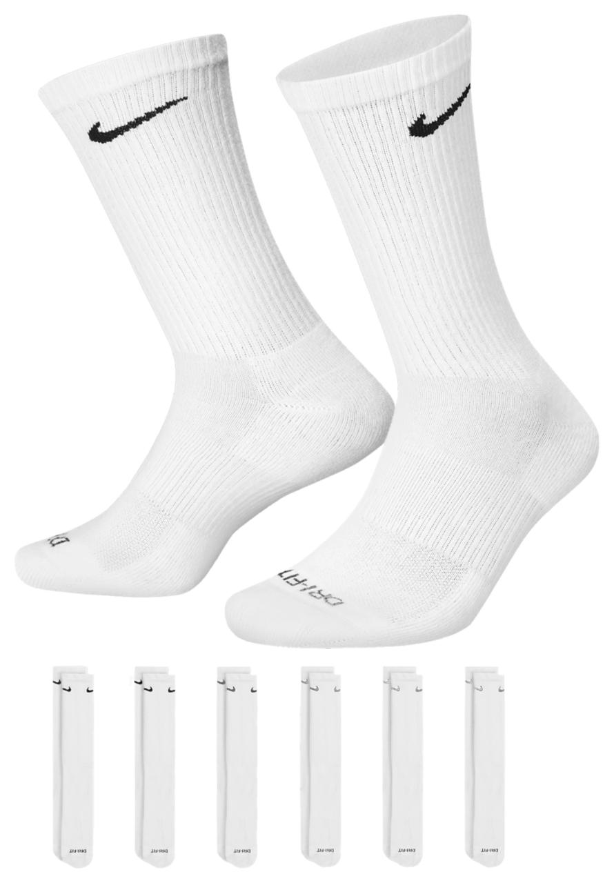 Nike 6 Pack Everyday Plus Cushioned Socks Image 1 of 3. Tap to open photo gallery.