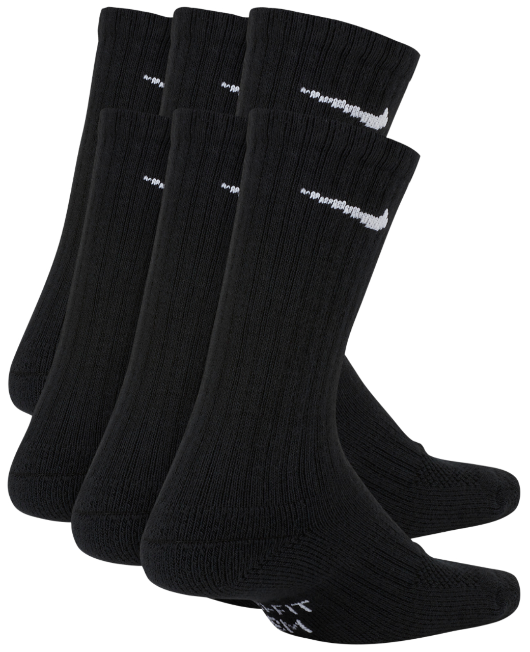 Nike 6 Pack Cushioned Crew Socks Image 3 of 3. Tap to open photo gallery.