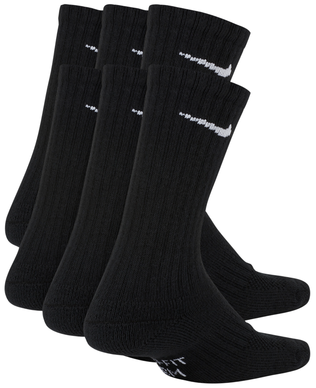 Nike 6 Pack Cushioned Crew Socks Image 3 of 3. Tap to open photo gallery.