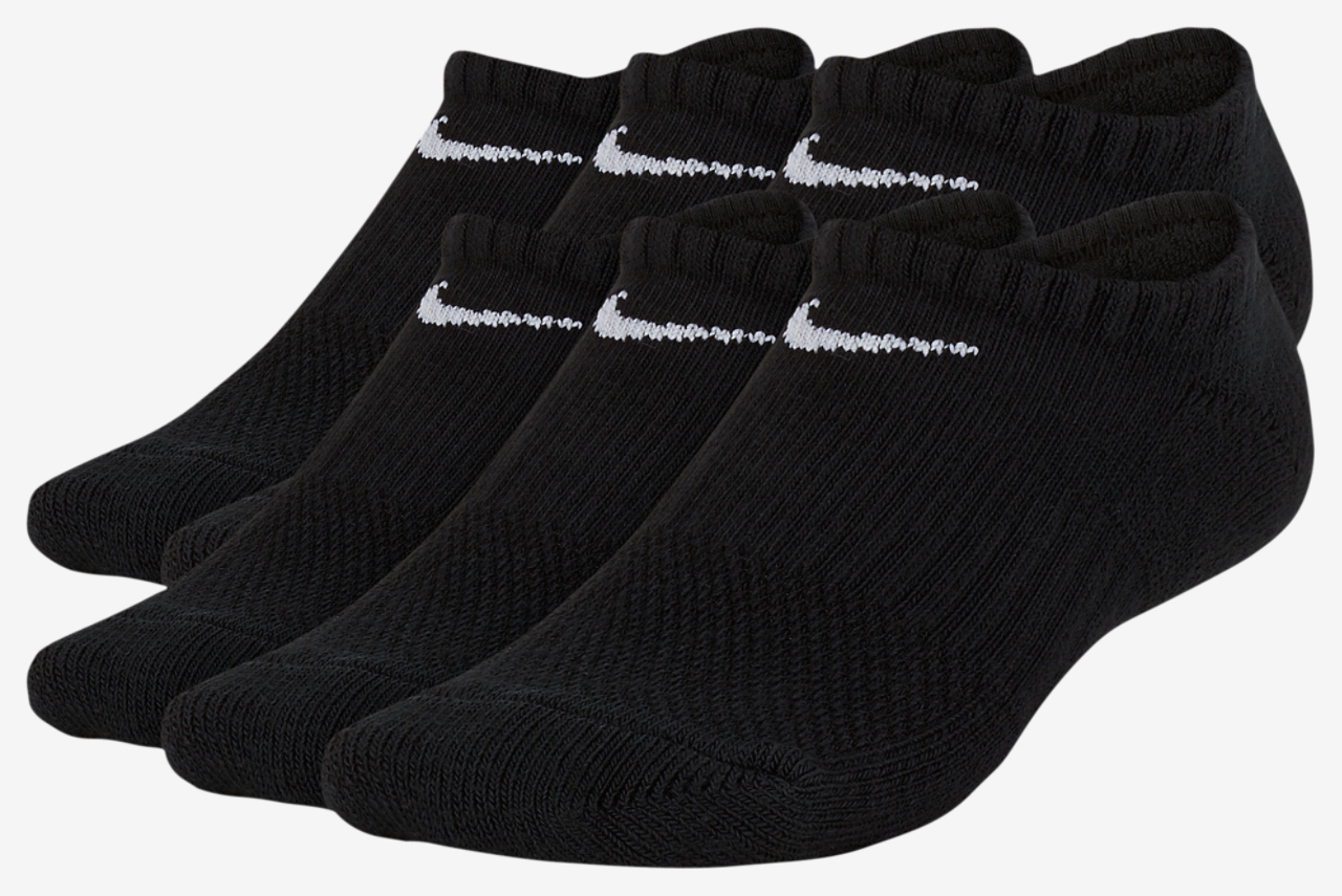 Nike 6 Pack Cushioned No-Show Socks Image 1 of 3. Tap to open photo gallery.