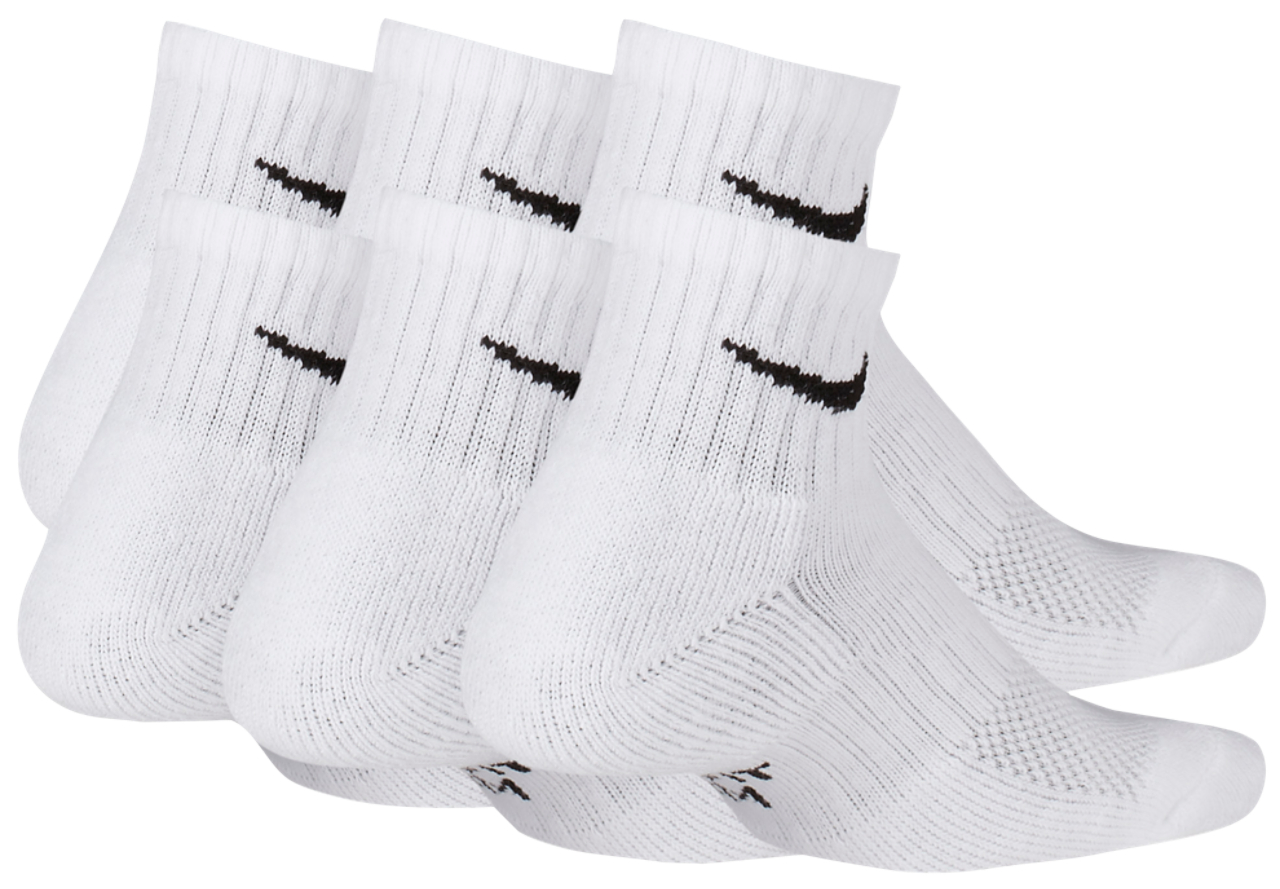 Nike 6 Pack Cushioned Quarter Socks Image 3 of 3. Tap to open photo gallery.