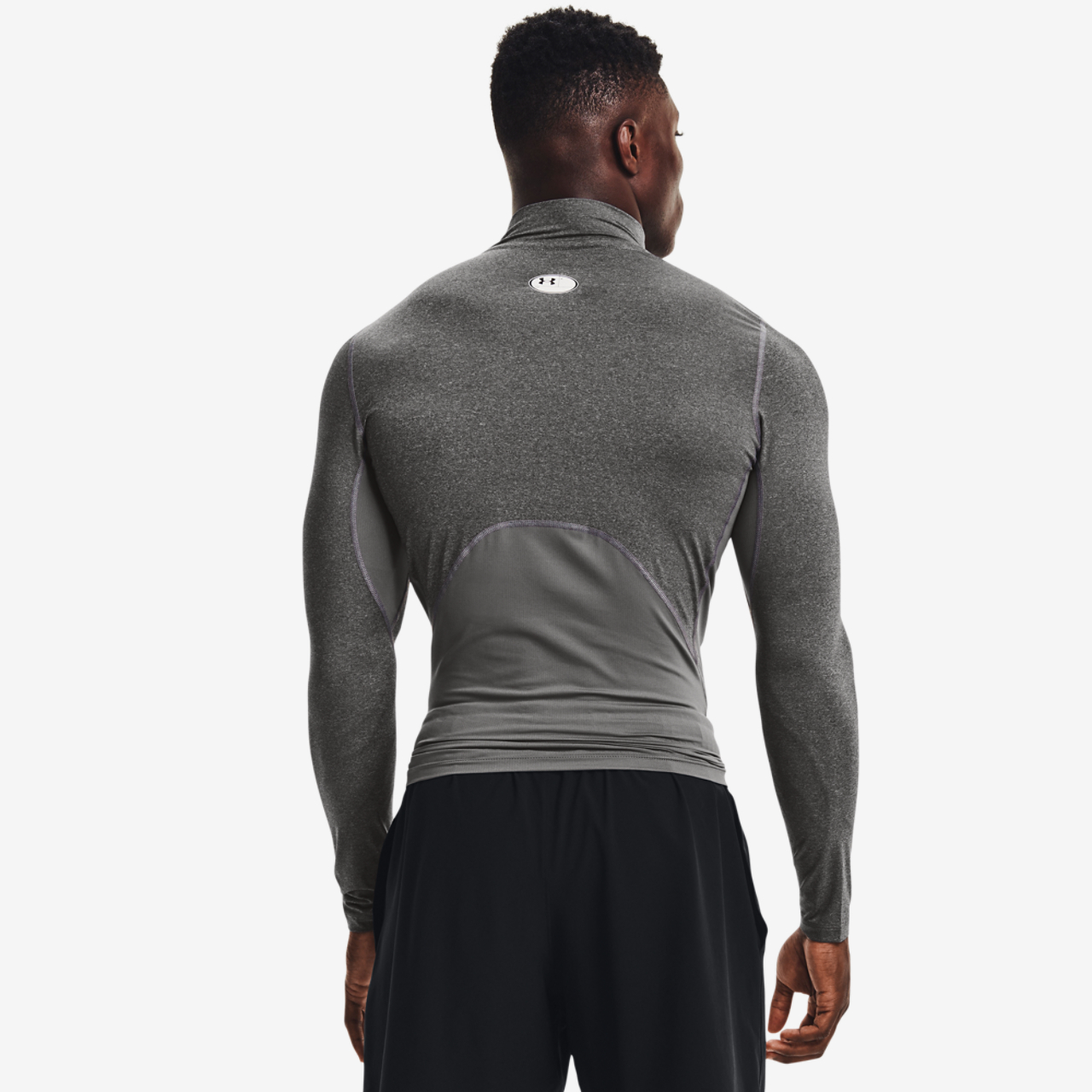 Under Armour HG Armour Comp Mock Long Sleeve Image 2 of 4. Tap to open photo gallery.