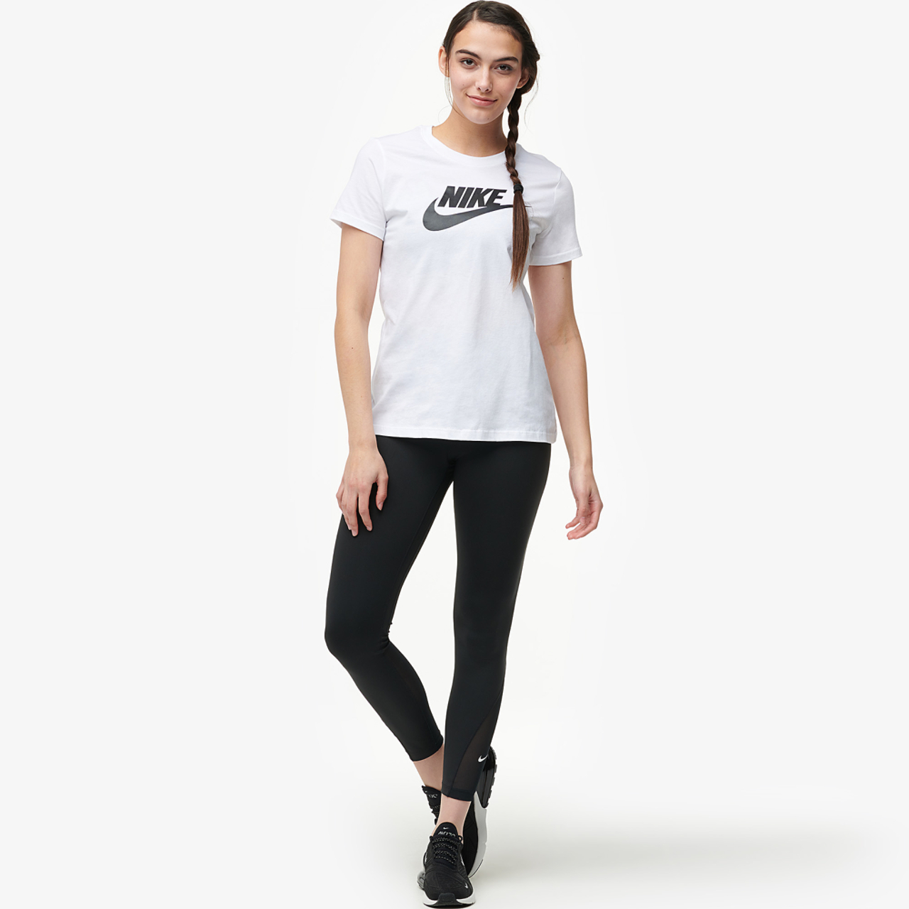 Nike Essential Icon Futura T-Shirt Image 7 of 8. Tap to open photo gallery.
