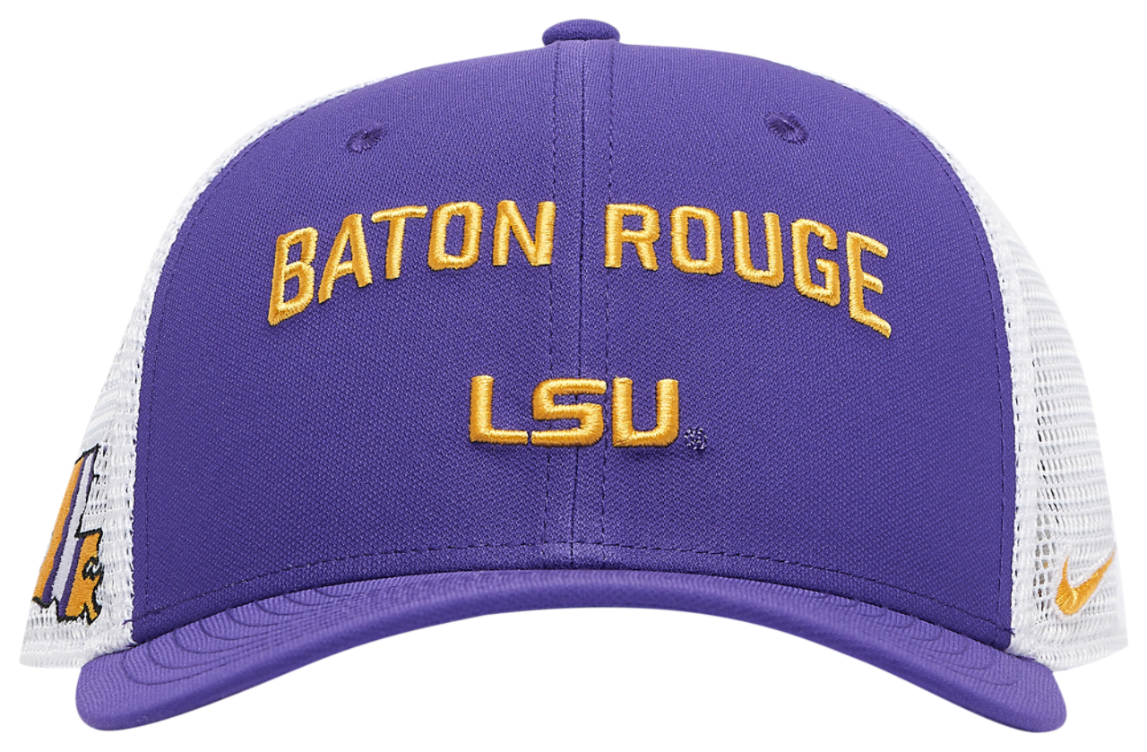 Nike LSU Rise Trucker Home Cap Image 2 of 5. Tap to open photo gallery.