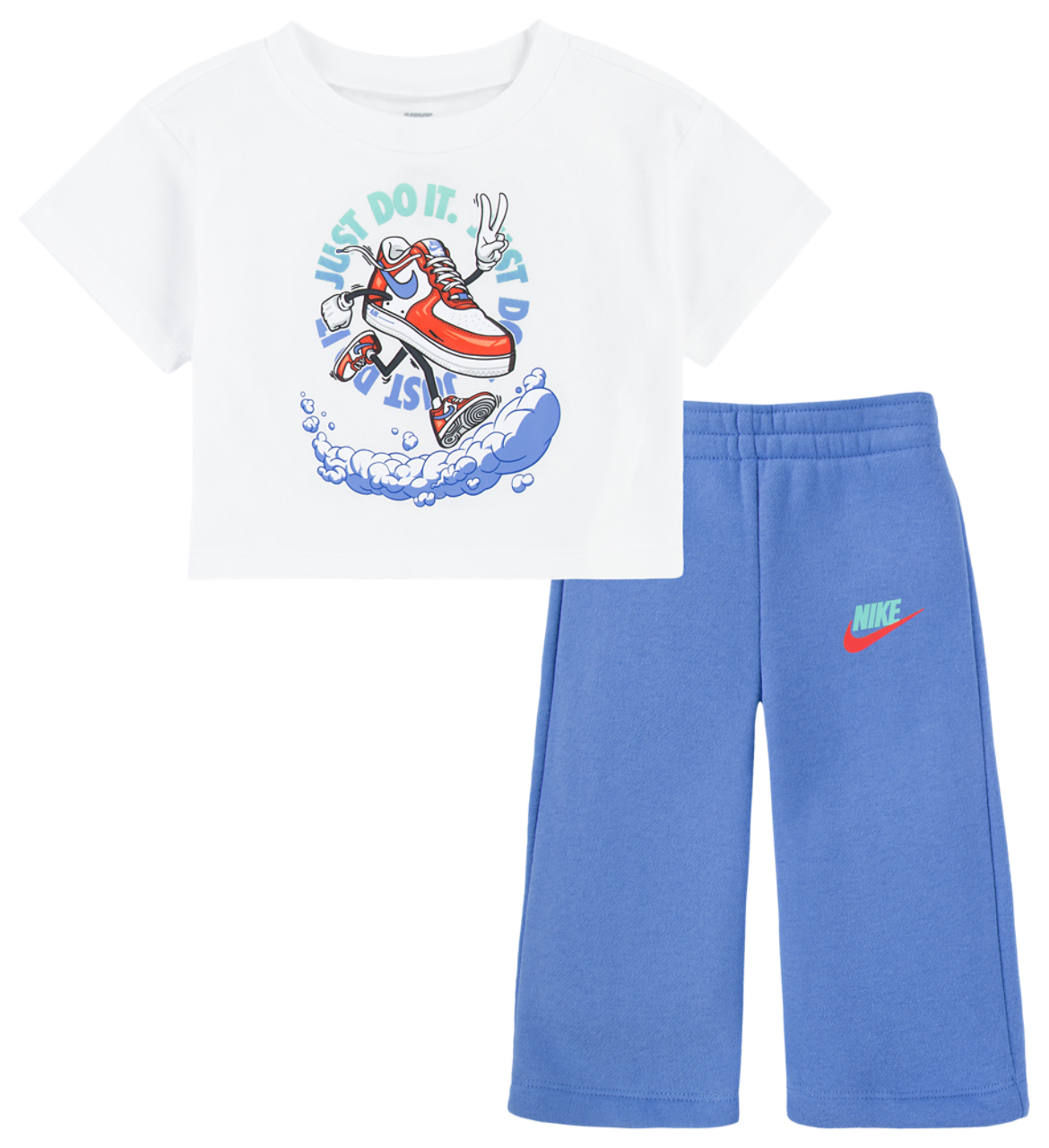 Nike NSW Best Foot Forward Wide Leg Pants Set Image 1 of 4. Tap to open photo gallery.