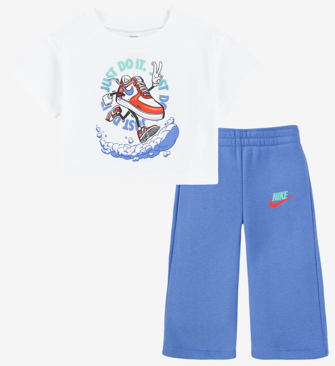 Nike NSW Best Foot Forward Wide Leg Pants Set Image 1 of 4. Tap to open photo gallery.