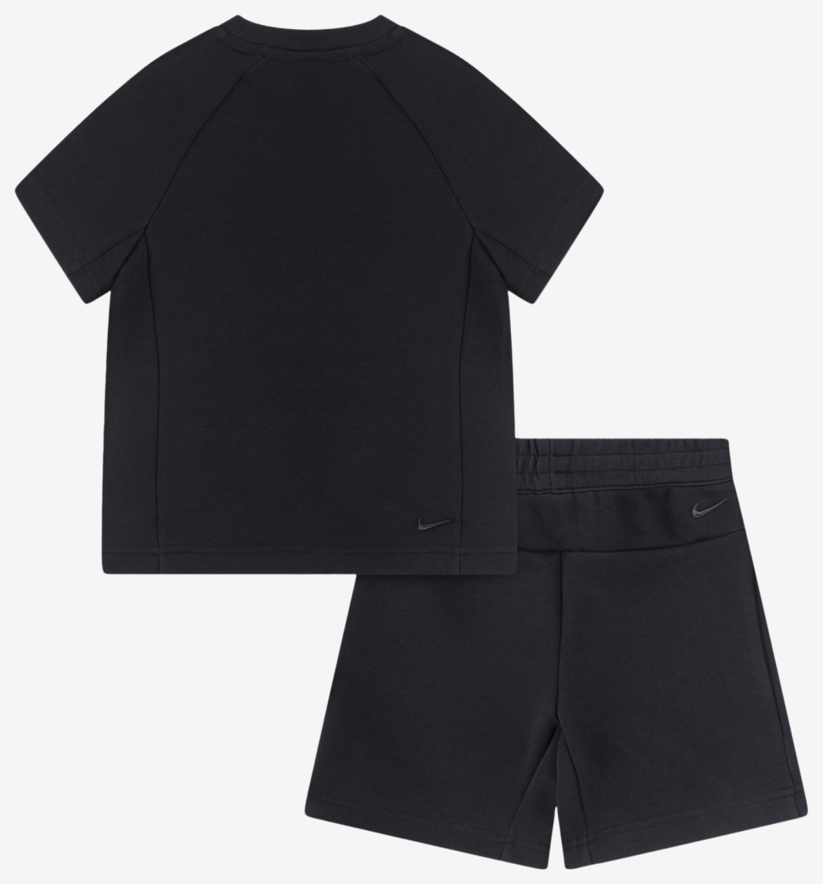 Nike Tech Fleece T-Shirt And Shorts Set Image 2 of 5. Tap to open photo gallery.