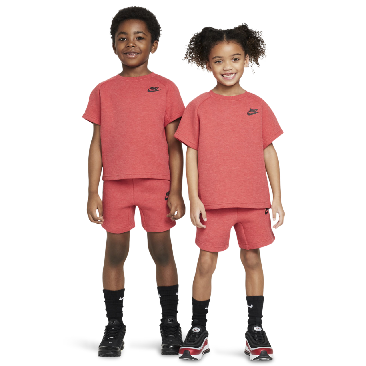 美品✨ NIKE techfleece teeshine着用 キッズL 160 Nike Tech Fleece T-Shirt And Shorts Set - Boys' Preschool | Foot