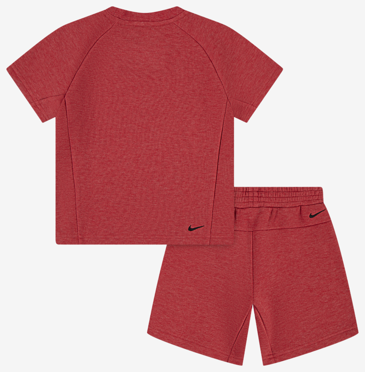 Nike Tech Fleece T-Shirt And Shorts Set Image 6 of 10. Tap to open photo gallery.