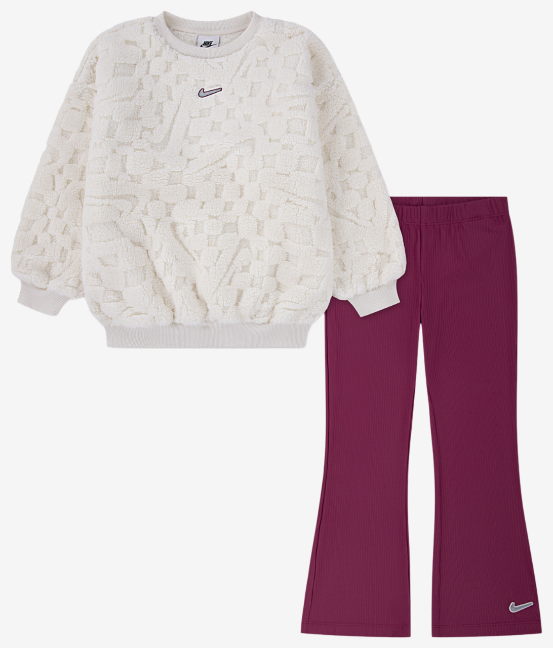 Nike Cozy Flare Leg Pants Set Image 1 of 4. Tap to open photo gallery.