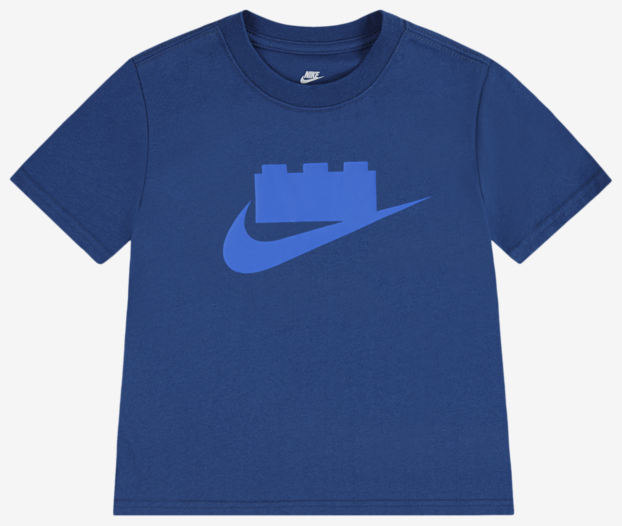 Nike Lego Brick Swoosh Short Sleeve T-Shirt Image 1 of 3. Tap to open photo gallery.
