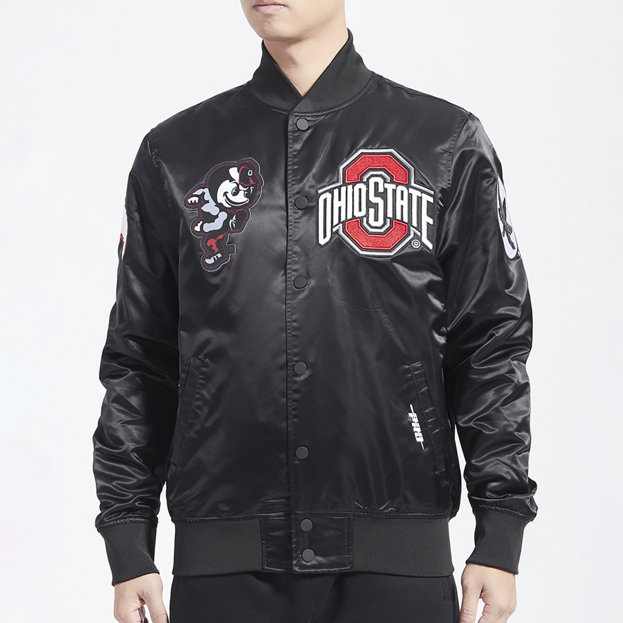 Pro Standard Ohio State Classic Satin Jacket Image 1 of 4. Tap to open photo gallery.