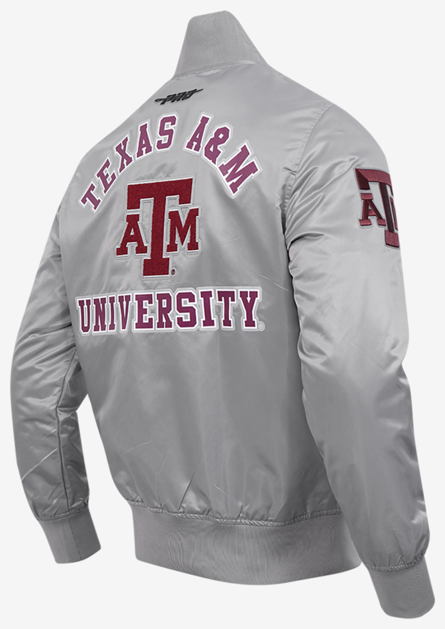 Pro Standard Texas A&M Classic Satin Jacket Image 4 of 9. Tap to open photo gallery.
