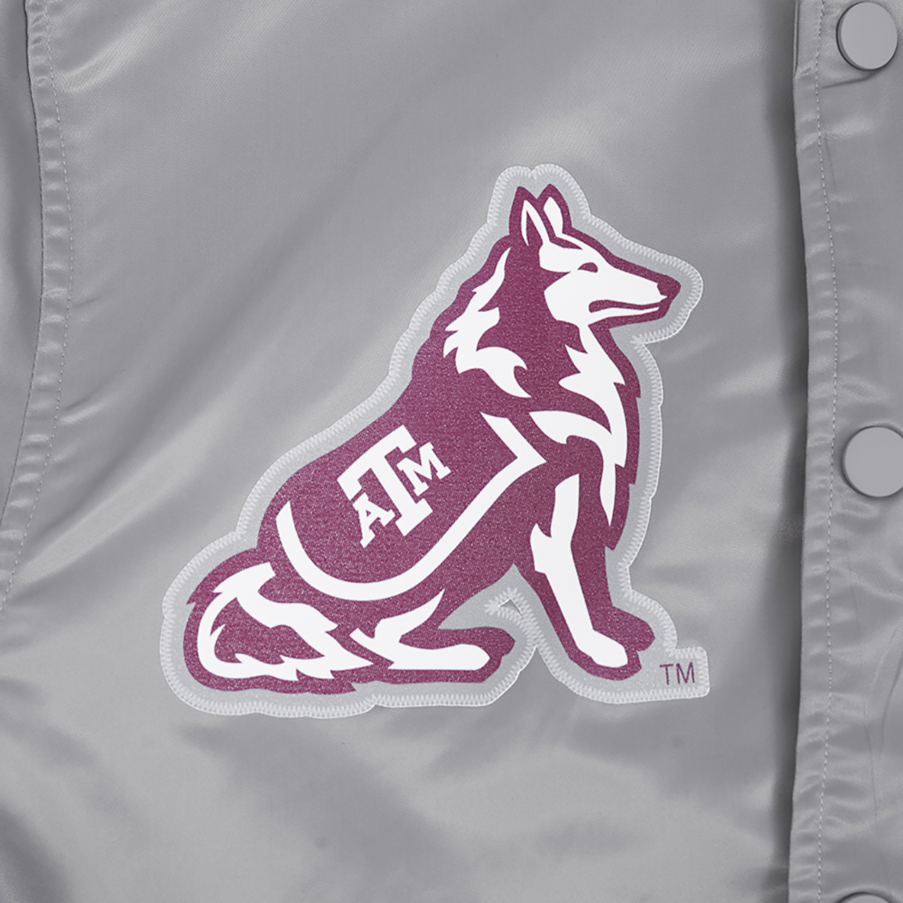 Pro Standard Texas A&M Classic Satin Jacket Image 7 of 9. Tap to open photo gallery.