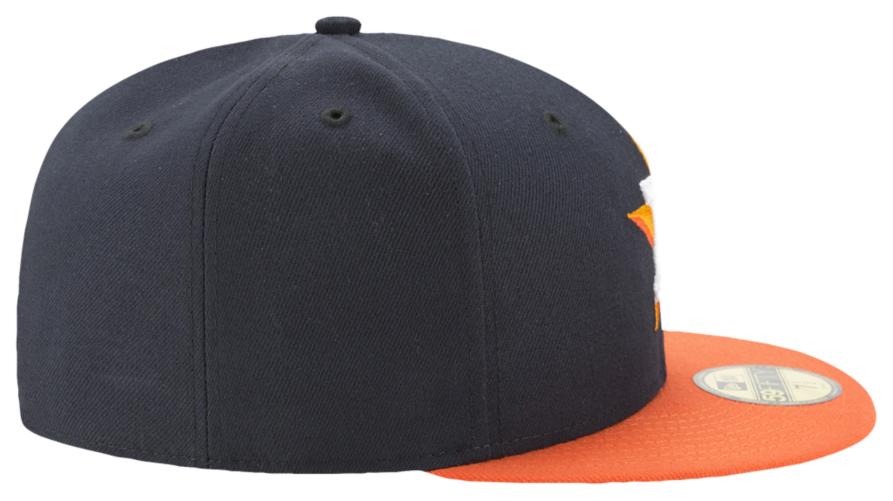 New Era Astros 59Fifty Authentic Cap Image 4 of 7. Tap to open photo gallery.