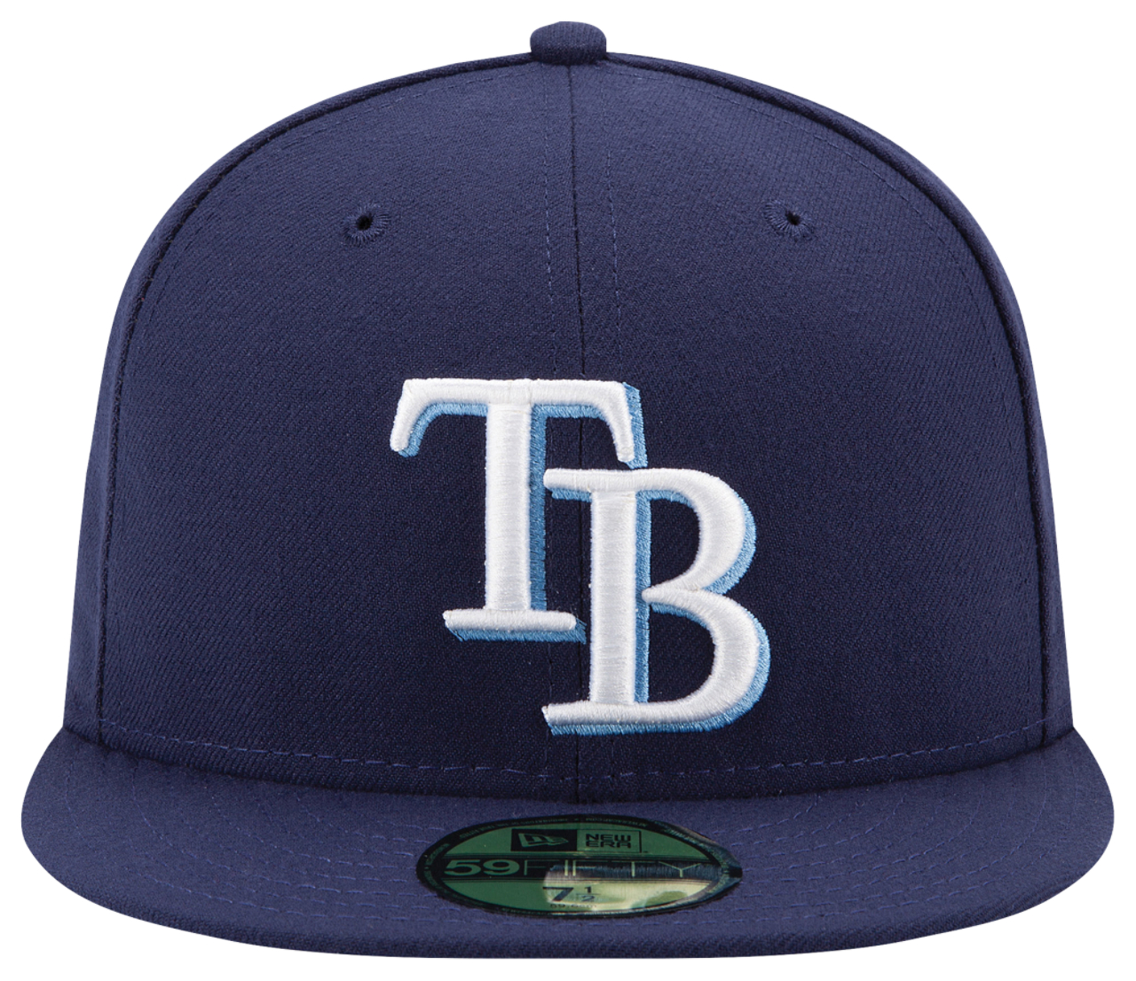 New Era Rays 59Fifty Authentic Cap Image 1 of 7. Tap to open photo gallery.
