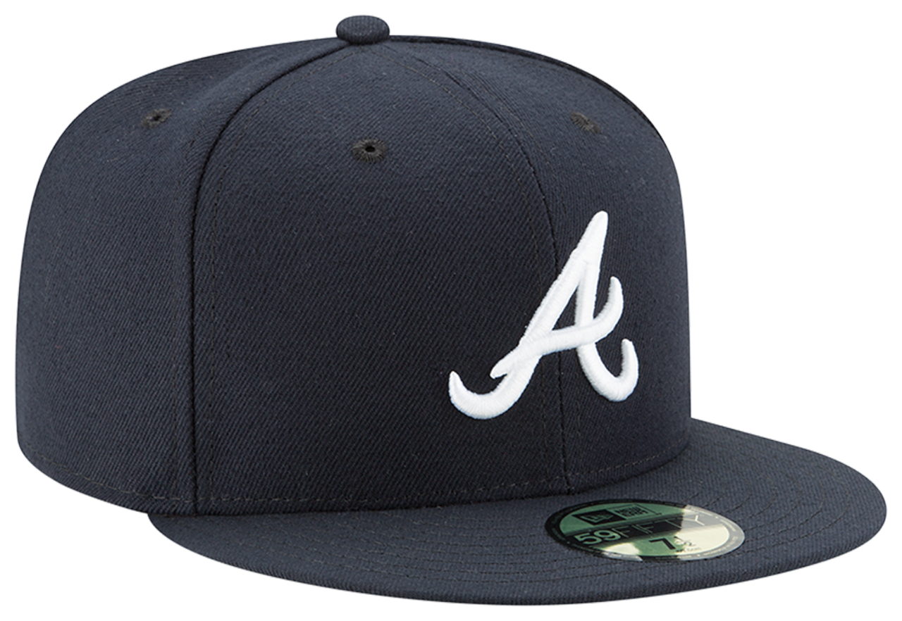New Era Braves 59Fifty Authentic Cap Image 4 of 7. Tap to open photo gallery.